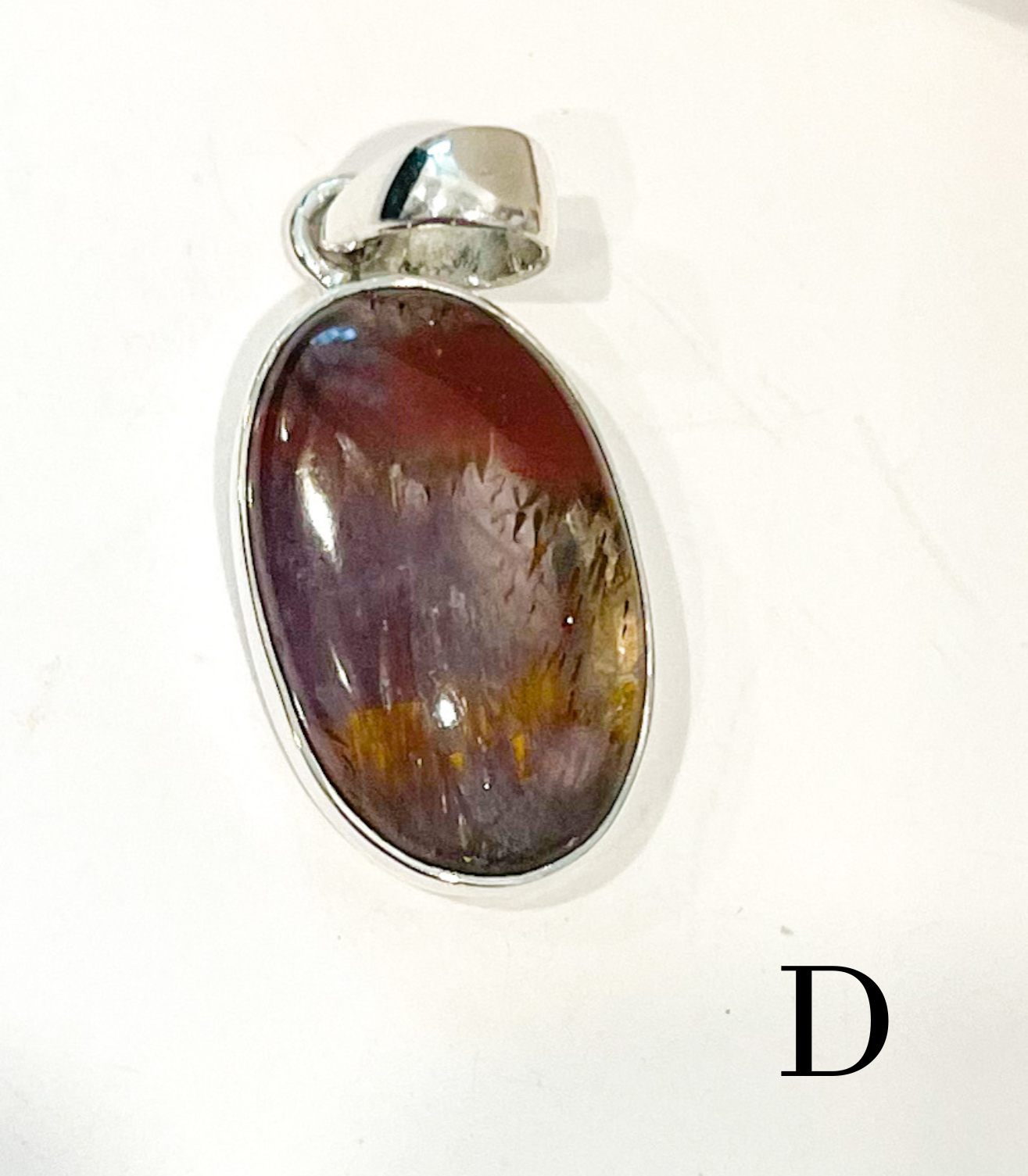 Load image into Gallery viewer, Super 7 Faceted Pendant-Solid Sterling Silver
