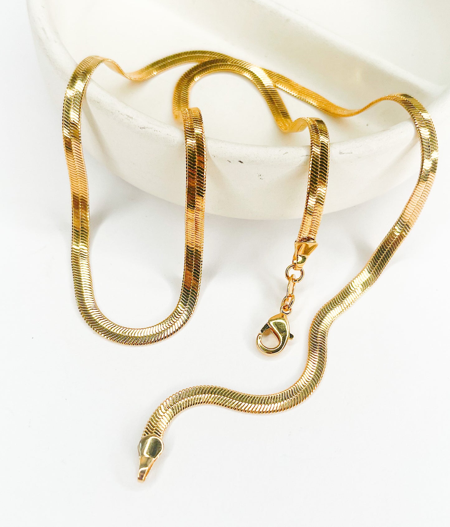 Herringbone Necklace - 18k Gold Filled